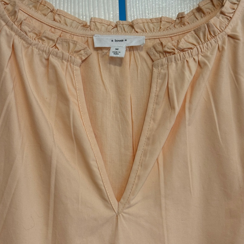 Peach Ruffled Dress - Picture 2 of 4
